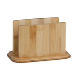 Load image into Gallery viewer, Home Basics Premium Bamboo Freestanding Large Capacity Napkin Holder, Natural $5.00 EACH, CASE PACK OF 12
