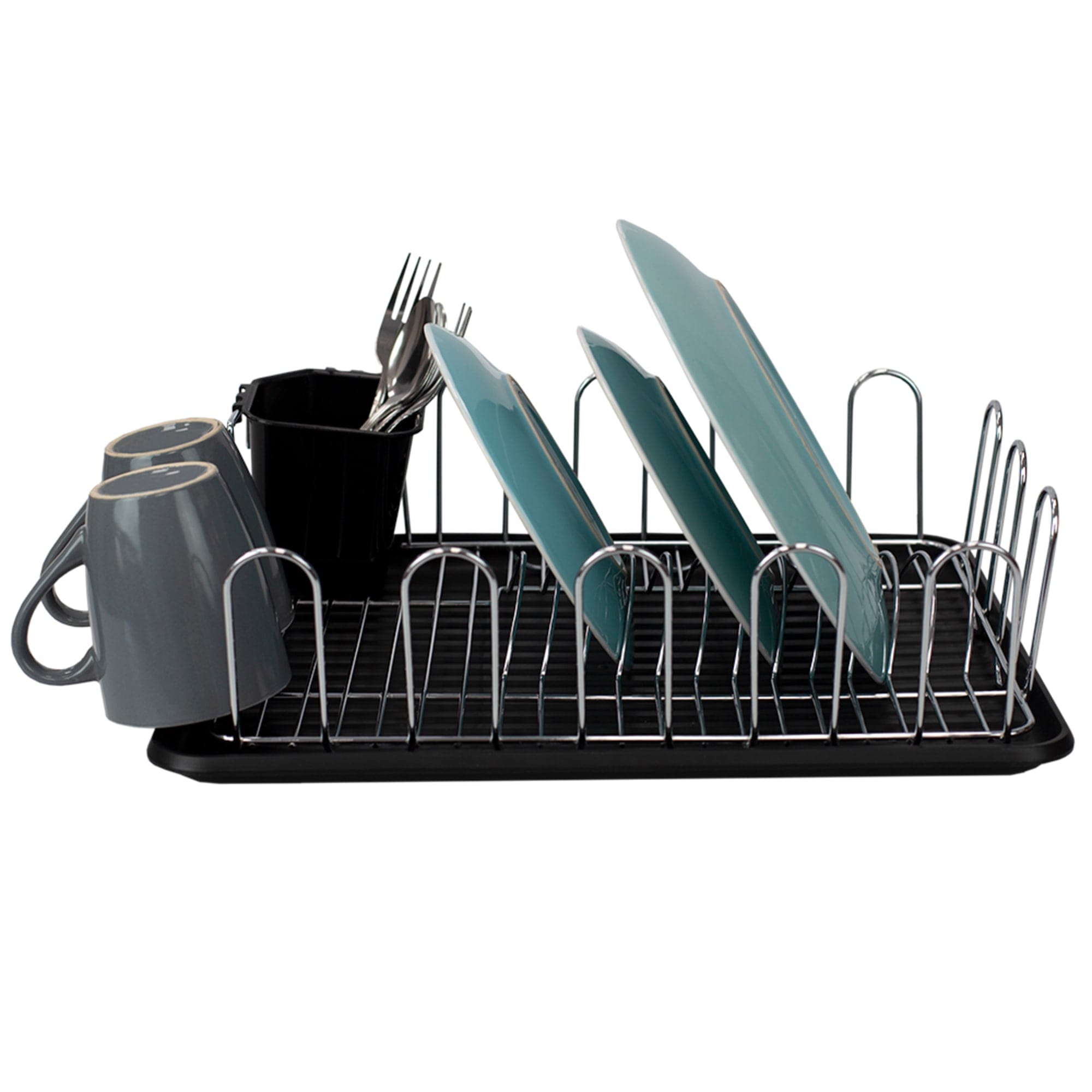 Home Basics Large Capacity Wire Dish Rack, Black $12.00 EACH, CASE PACK OF 6