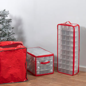 12 Wholesale Home Basics Textured Pvc Christmas Wrap Storage Bag, Red - at  
