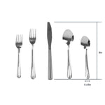 Load image into Gallery viewer, Home Basics Bella 20 Piece Flatware Set, Silver $8.00 EACH, CASE PACK OF 12
