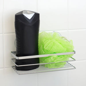 Home Basics Chrome Plated Steel Suction Wire Bath Caddy $3.00 EACH, CASE PACK OF 12