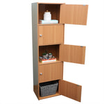 Load image into Gallery viewer, Home Basics 5 Cube Cabinet, Natural $70.00 EACH, CASE PACK OF 1
