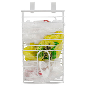 Home Basics Over the Cabinet  Plastic Bag Organizer, White $8.00 EACH, CASE PACK OF 6