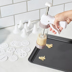 Load image into Gallery viewer, Home Basics Cookie Press with Cookie Discs and Decorating Tips $6 EACH, CASE PACK OF 8
