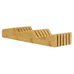 Load image into Gallery viewer, Home Basics Contemporary Wave Horizontal In Drawer Bamboo Knife Block, Natural $15.00 EACH, CASE PACK OF 6
