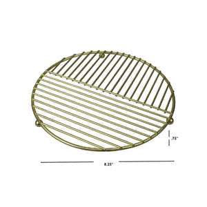 Home Basics Halo Round Steel Trivet, Gold $3.00 EACH, CASE PACK OF 12