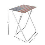 Load image into Gallery viewer, Home Basics USA Flag Folding Tray Table, Multi-color $15.00 EACH, CASE PACK OF 6
