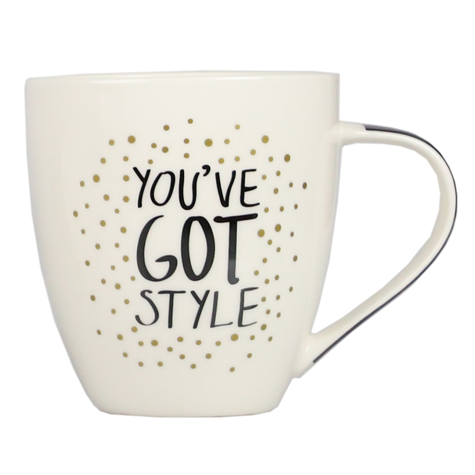 Home Basics Confettie 17 oz. Bone China Mug - Assorted Colors