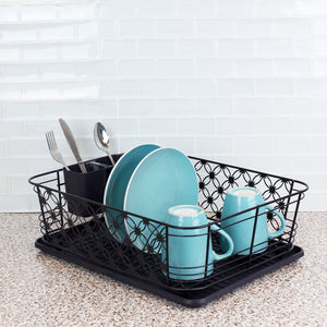 Home Basics 3 Piece Decorative Wire Steel Dish Rack, Bronze $15.00 EACH, CASE PACK OF 6