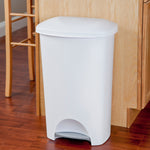 Load image into Gallery viewer, Sterilite 11 Gallon StepOn Wastebasket, White $20.00 EACH, CASE PACK OF 4
