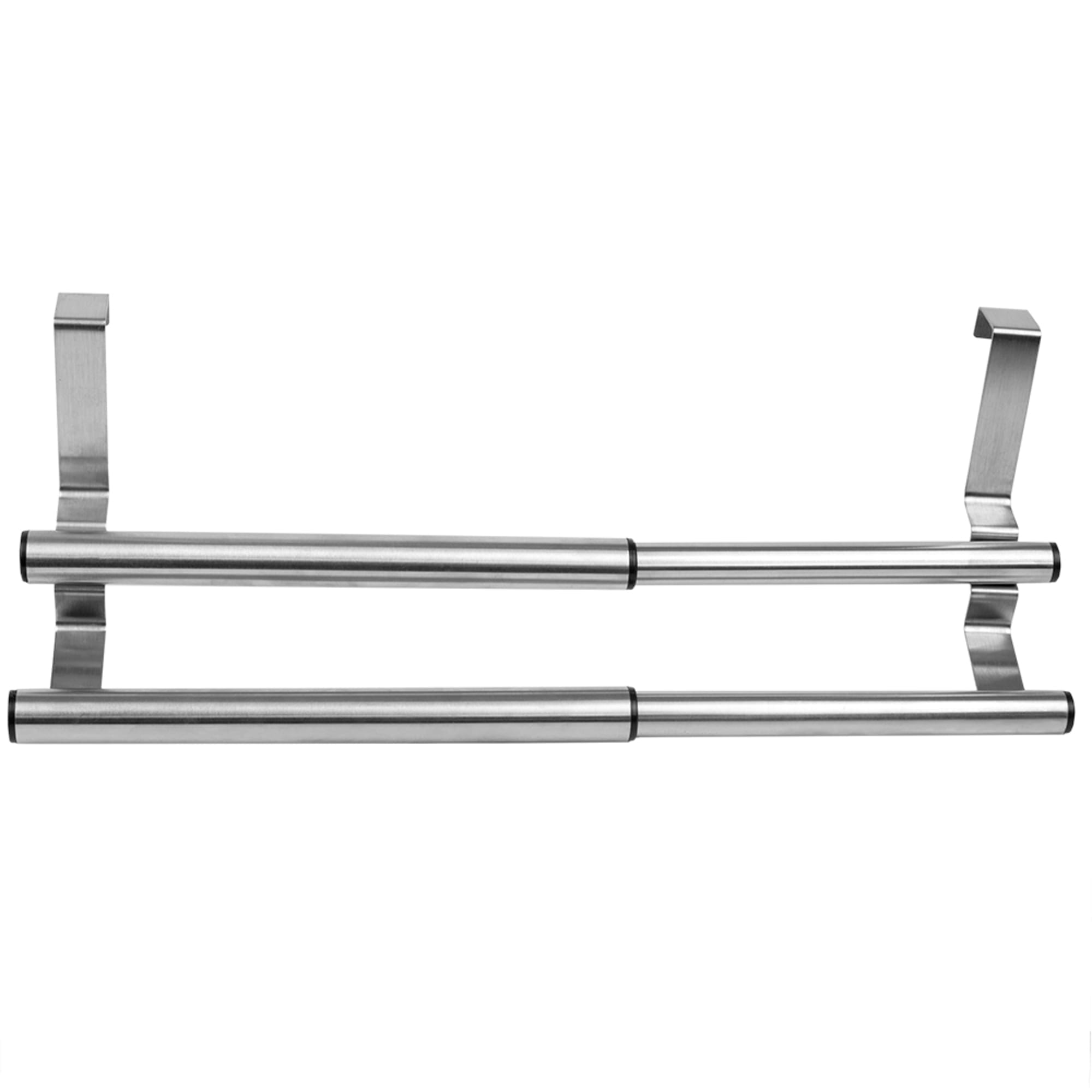 Home Basics Over the Cabinet Door Quick Install  Hanging Modern Expandable 2 Tier Steel Towel Storage Rack $4.00 EACH, CASE PACK OF 12