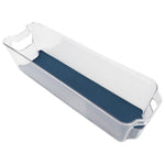 Load image into Gallery viewer, Michael Graves Design 14.75&quot; x 4.25&quot; Fridge Bin with Indigo Rubber Lining $4.00 EACH, CASE PACK OF 12
