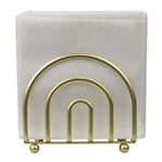 Load image into Gallery viewer, Home Basics Flat Wire Steel Free Standing Upright Non-Skid  Modern Napkin Holder, Gold $3.00 EACH, CASE PACK OF 12
