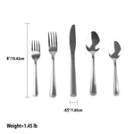 Load image into Gallery viewer, Home Basics Empire 20 Piece Flatware Set, Silver $8.00 EACH, CASE PACK OF 12
