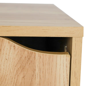 Home Basics 4 Cube MDF Storage Shelf with Doors, Natural $40.00 EACH, CASE PACK OF 1