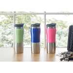Load image into Gallery viewer, Home Basics 13.5 oz. Stainless Steel Travel Mug - Assorted Colors
