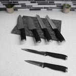 Load image into Gallery viewer, Home Basics Soft Grip  12 Piece Knife Set with Sheaths, Black $10.00 EACH, CASE PACK OF 12

