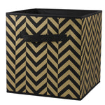 Load image into Gallery viewer, Home Basics Storage Bin, Metallic Gold/Black - Assorted Colors
