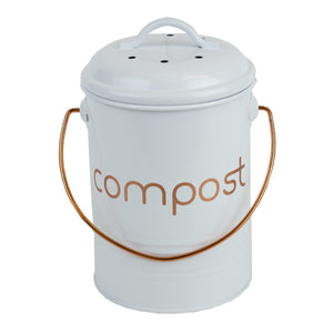 Home Basics Grove Compact Countertop Compost Bin, White $10.00 EACH, CASE PACK OF 6
