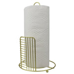 Load image into Gallery viewer, Home Basics Halo Free Standing Steel Paper Towel Holder, Gold $4.00 EACH, CASE PACK OF 12
