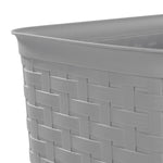 Load image into Gallery viewer, Sterilite Weave 5.8 Gal. Plastic Home/Office Wastebasket Trash Can, Grey $7.00 EACH, CASE PACK OF 6
