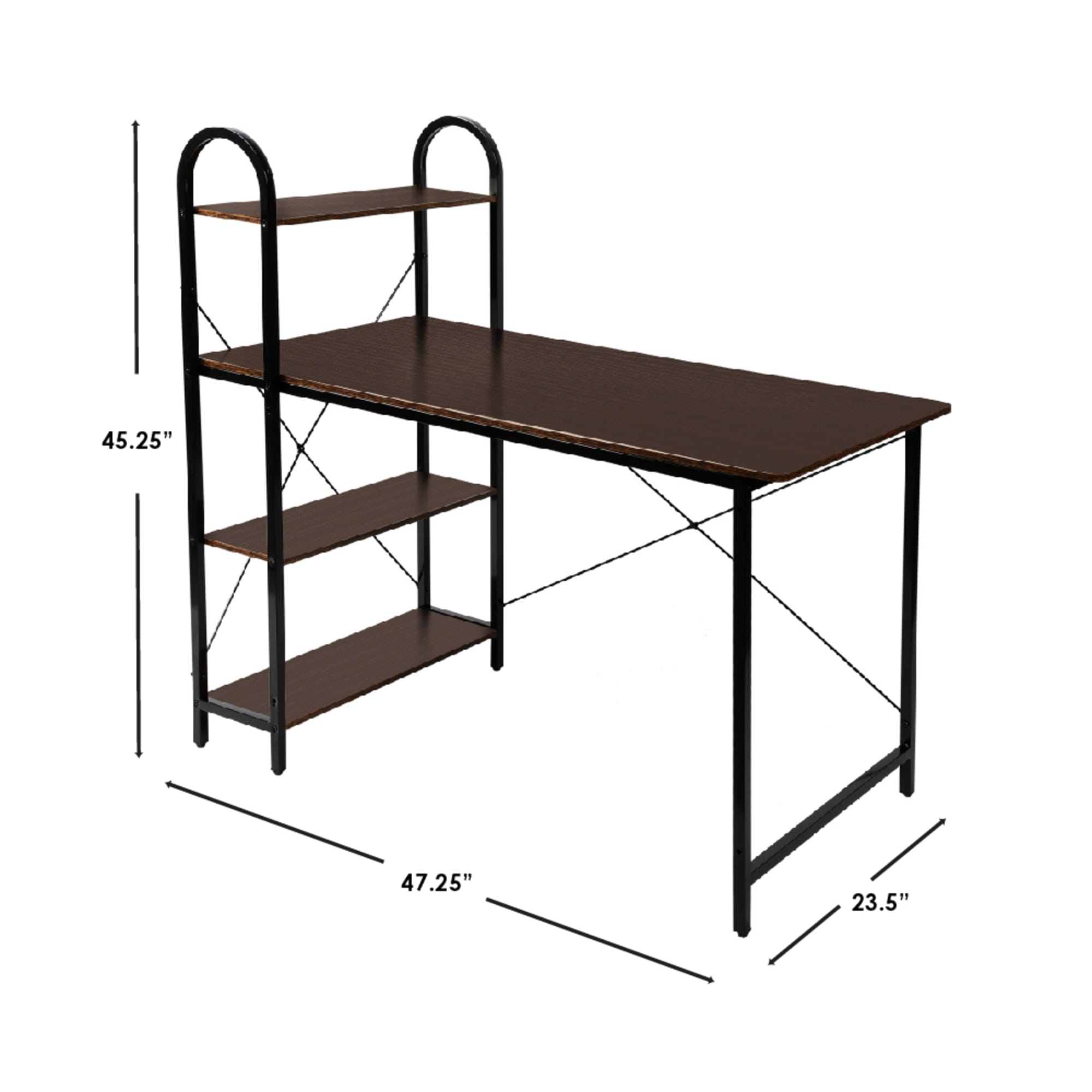 Home Basics Computer Desk with Shelves $100.00 EACH, CASE PACK OF 1