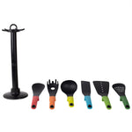 Load image into Gallery viewer, Home Basics 6 Piece Silicone Utensil Set, Multi-Color $10.00 EACH, CASE PACK OF 12
