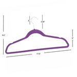 Load image into Gallery viewer, Home Basics Velvet Hangers, (Pack of 10), Purple $4.00 EACH, CASE PACK OF 12
