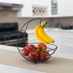 Load image into Gallery viewer, Home Basics Wire Collection Fruit Bowl with Banana Tree, Black $6.00 EACH, CASE PACK OF 12
