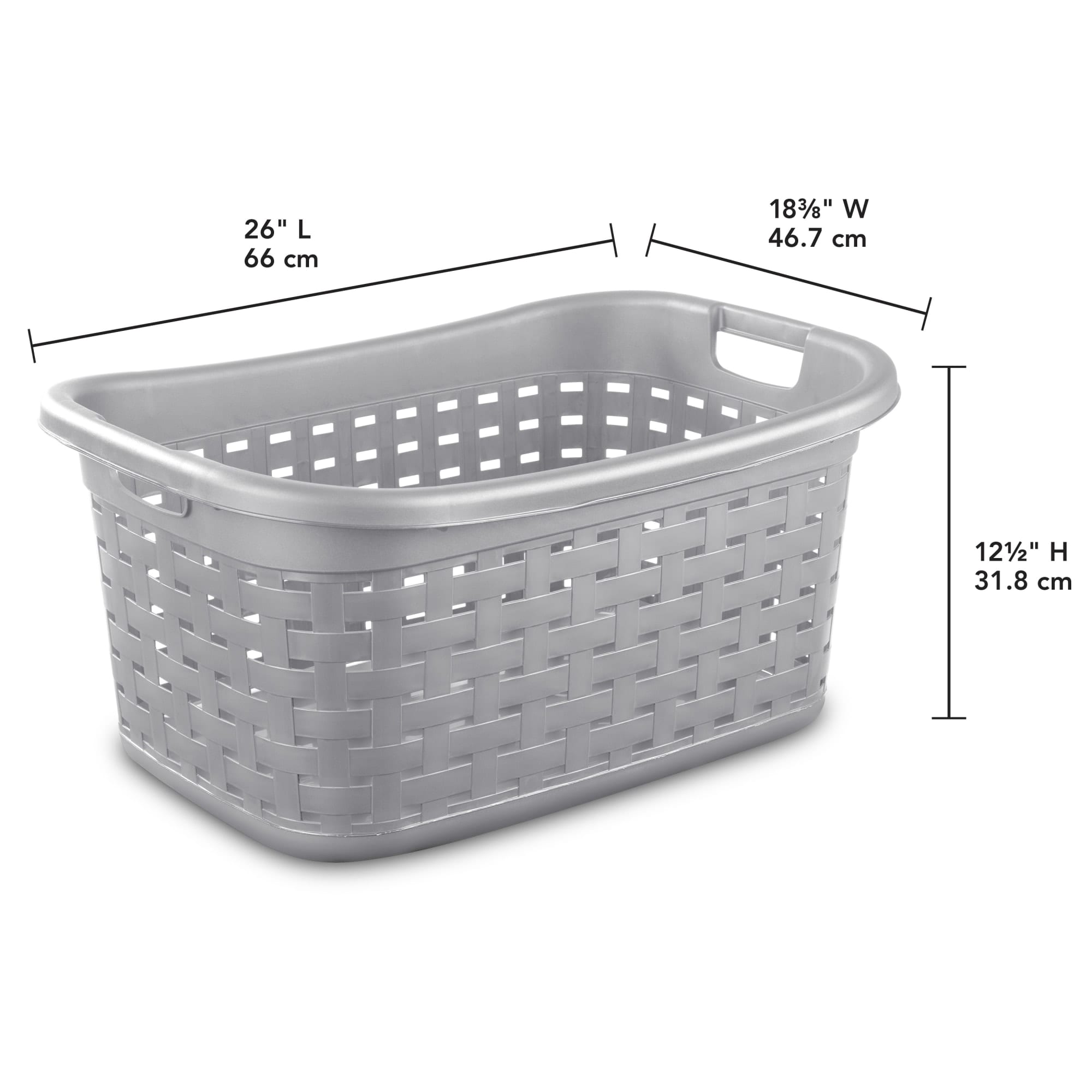Sterilite Weave Laundry Basket / Cement $15.00 EACH, CASE PACK OF 6