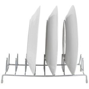 Home Basics Vinyl Coated Steel Plate Rack, Silver $3.00 EACH, CASE PACK OF 6