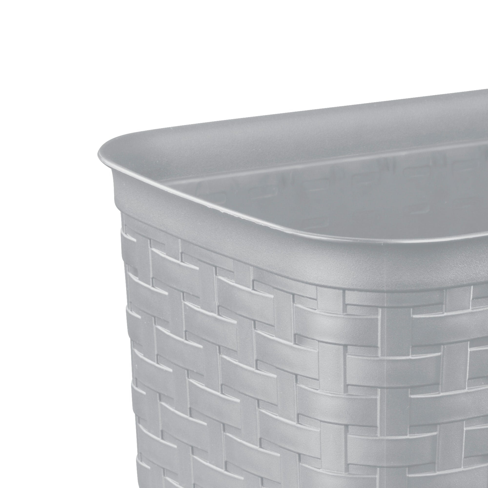 Sterilite 3.4 Gallon/13 Liter Weave Wastebasket Cement $6.00 EACH, CASE PACK OF 6