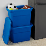 Load image into Gallery viewer, Sterilite 18 Gallon Tote, Blue Morpho $15.00 EACH, CASE PACK OF 8
