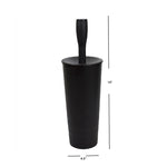 Load image into Gallery viewer, Home Basics Plastic Toilet Brush Holder, Black $6.00 EACH, CASE PACK OF 12
