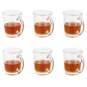 Home Basics Collins 9 oz Glass Mug Set, (Pack of 6), Clear $8 EACH, CASE PACK OF 6