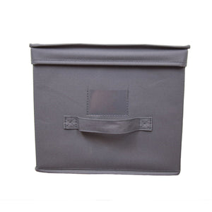 Home Basics 600D Polyester Large Storage Box, Grey $5.00 EACH, CASE PACK OF 12