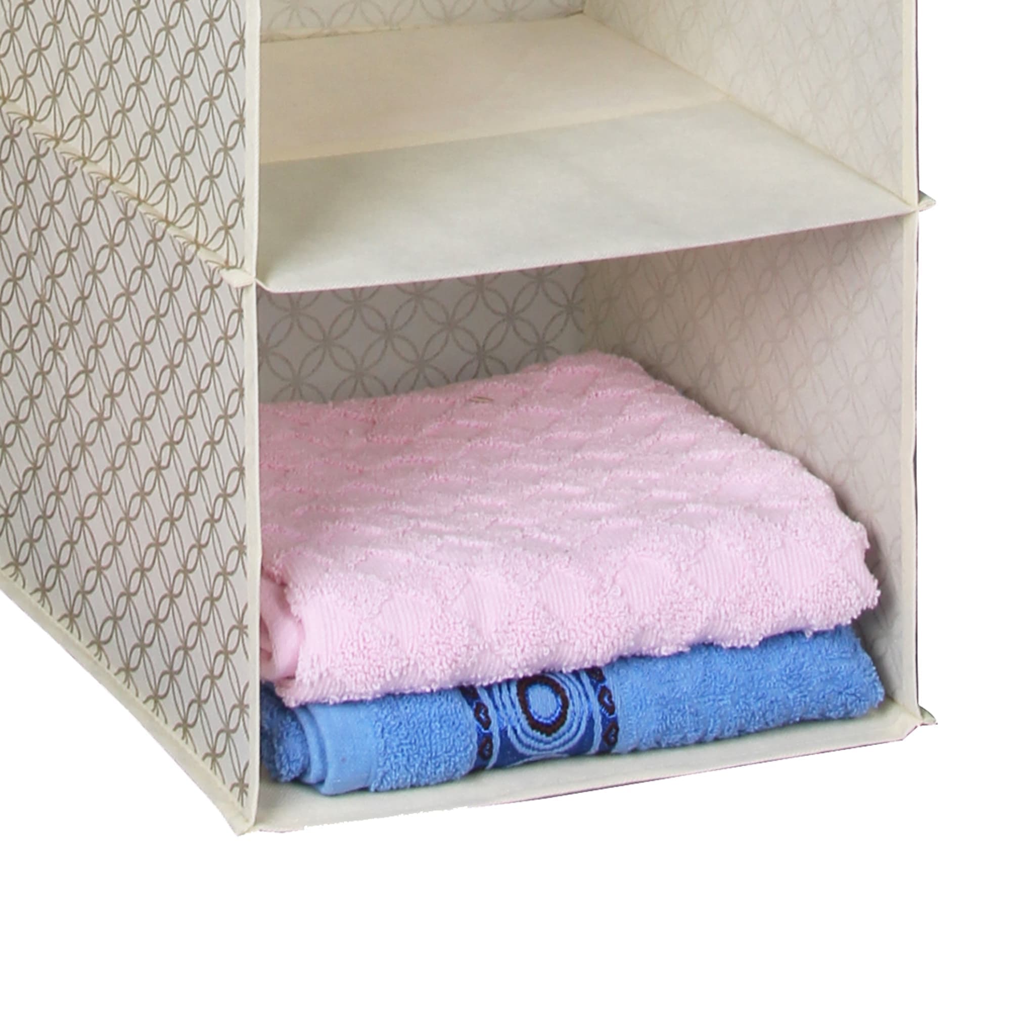 Home Basics Blossom  Collection 6 Shelf Closet Organizer, Gold $5.00 EACH, CASE PACK OF 12