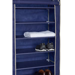 Load image into Gallery viewer, Home Basics 8-Tier Portable Polyester Shoe Closet, Navy $20.00 EACH, CASE PACK OF 5
