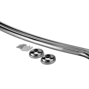 Home Basics Steel Curved Shower Rod, Satin Nickel $15.00 EACH, CASE PACK OF 8