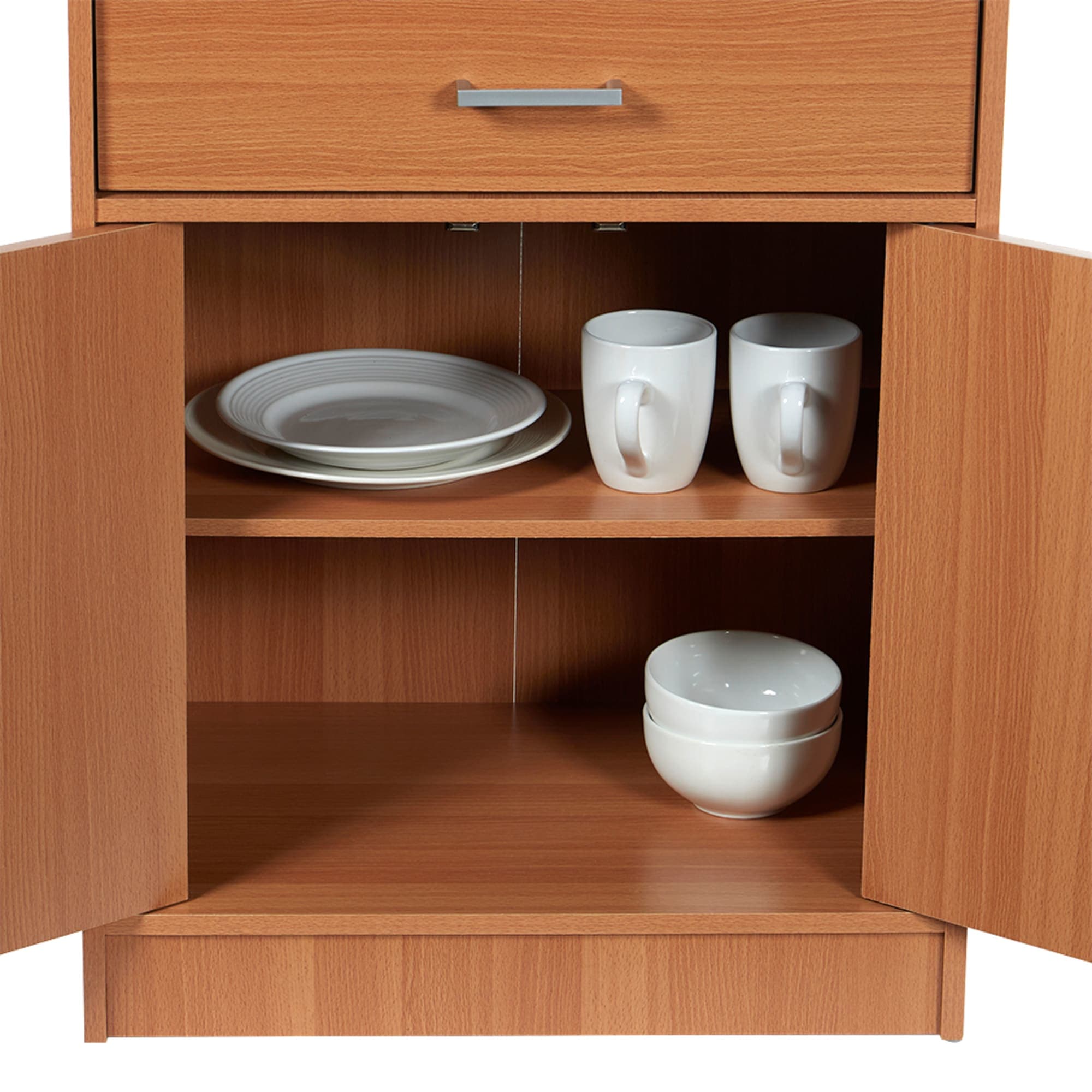 Home Basics Large Wood Microwave Cabinet, Natural $120.00 EACH, CASE PACK OF 1
