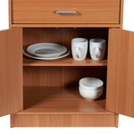 Load image into Gallery viewer, Home Basics Large Wood Microwave Cabinet, Natural $120.00 EACH, CASE PACK OF 1
