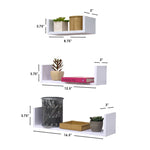 Load image into Gallery viewer, Home Basics Floating  Shelf, (Set of 3), White $8.00 EACH, CASE PACK OF 6
