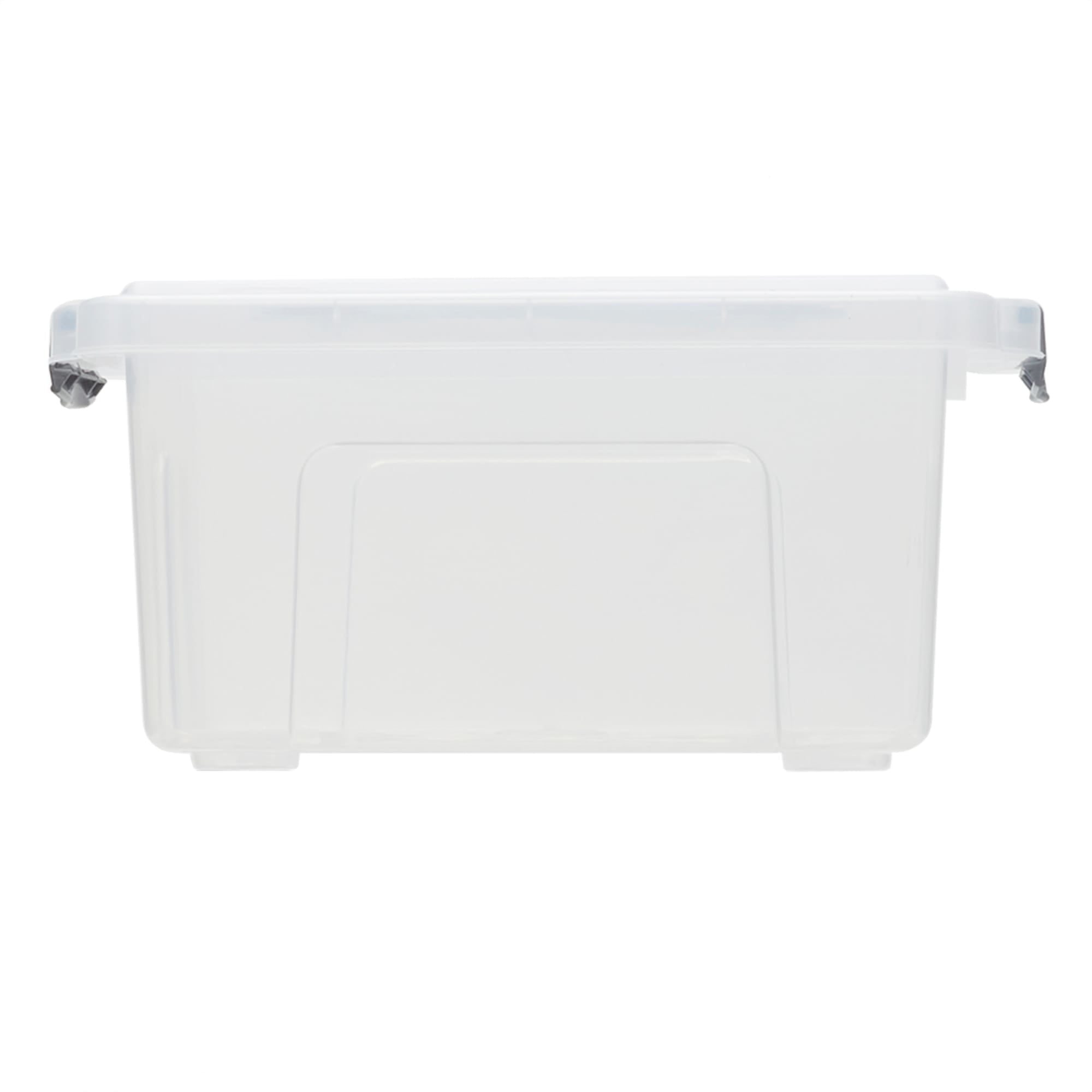 Home Basics 4.25 Liter Storage Box With Handle, Clear $3 EACH, CASE PACK OF 6