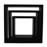 Load image into Gallery viewer, Home Basics 3 Piece MDF Floating Wall Cubes, Black $12.00 EACH, CASE PACK OF 6

