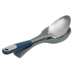 Load image into Gallery viewer, Michael Graves Design Comfortable Grip Stainless Steel Solid Spoon, Indigo $4.00 EACH, CASE PACK OF 24
