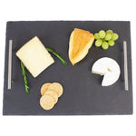 Load image into Gallery viewer, Home Basics Slate Serving Tray with Stainless Steel Handles, Black $10.00 EACH, CASE PACK OF 4
