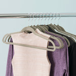 Load image into Gallery viewer, Home Basics 10-Piece Velvet Hangers, Grey $4.00 EACH, CASE PACK OF 12
