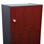 Load image into Gallery viewer, Home Basics 3 Cube Cabinet, Mahogany $50.00 EACH, CASE PACK OF 1
