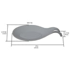 Load image into Gallery viewer, Home Basics Food Grade Flexible Silicone Oversized Almond Shaped Spoon Rest - Assorted Colors
