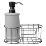 Load image into Gallery viewer, Home Basics 8 Oz Ceramic Soap Dispenser with Metal Caddy $8.00 EACH, CASE PACK OF 12
